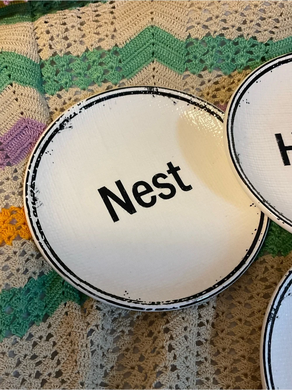 Pier 1 Farmhouse family nest happy gather thanksgiving set of 4